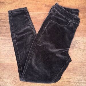 American Eagle Women’s Hi-Rise Black Corduroy Jeggings Pants – Size 6S